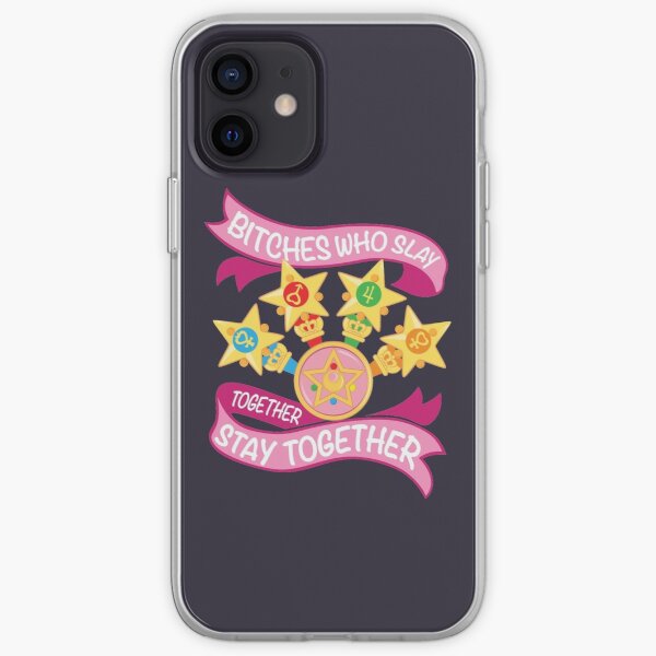 Slay Together, Stay Together - Sailor Scouts iPhone Soft Case RB2008 product Offical Sailor Moon Merch