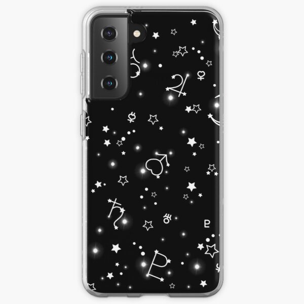 Sailor Moon Stars Black and White Samsung Galaxy Soft Case RB2008 product Offical Sailor Moon Merch