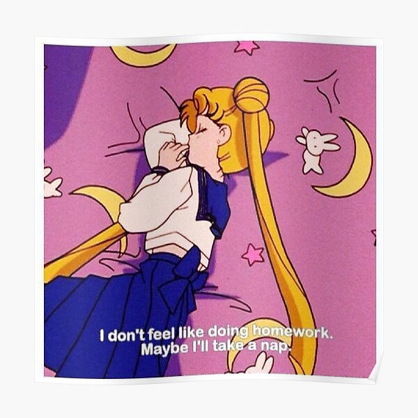 sailor moon aesthetic quote Poster RB2008 product Offical Sailor Moon Merch