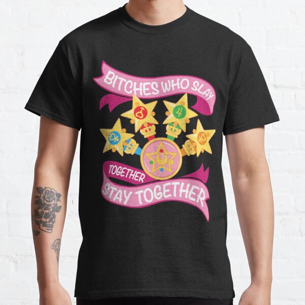 Slay Together, Stay Together - Sailor Scouts Classic T-Shirt RB2008 Produkt Offizieller Sailor Moon Merch