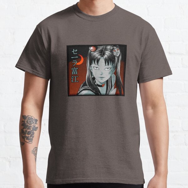 Sailor Tomie Horror Anime crossover Junji Ito x Sailor Moon Classic T-Shirt RB2008 product Offical Sailor Moon Merch
