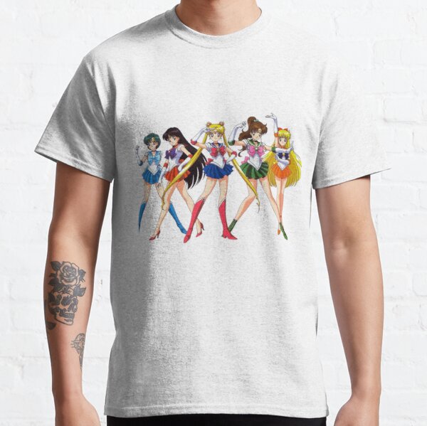Aesthetic 90's Anime Sailor Moon Group Classic T-Shirt RB2008 product Offical Sailor Moon Merch
