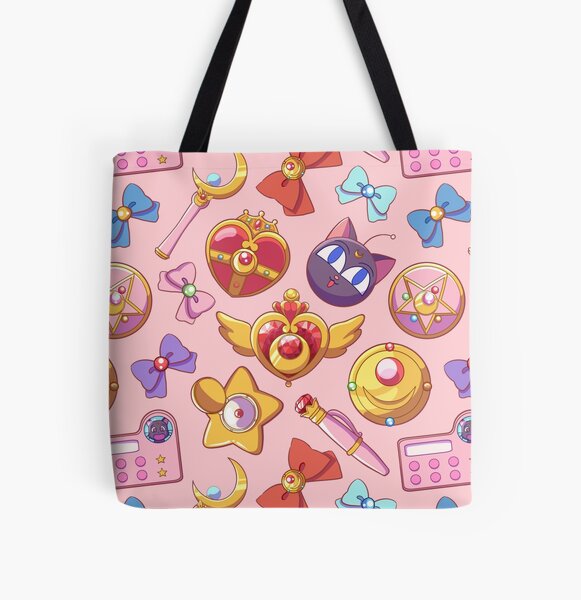 Sailor moon Pattern - Pink Version All Over Print Tote Bag RB2008 product Offical Sailor Moon Merch