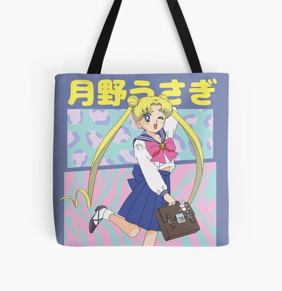 Tsukino Usagi Retro Tee - Sailor Moon All Over Print Tote Bag RB2008 product Offical Sailor Moon Merch