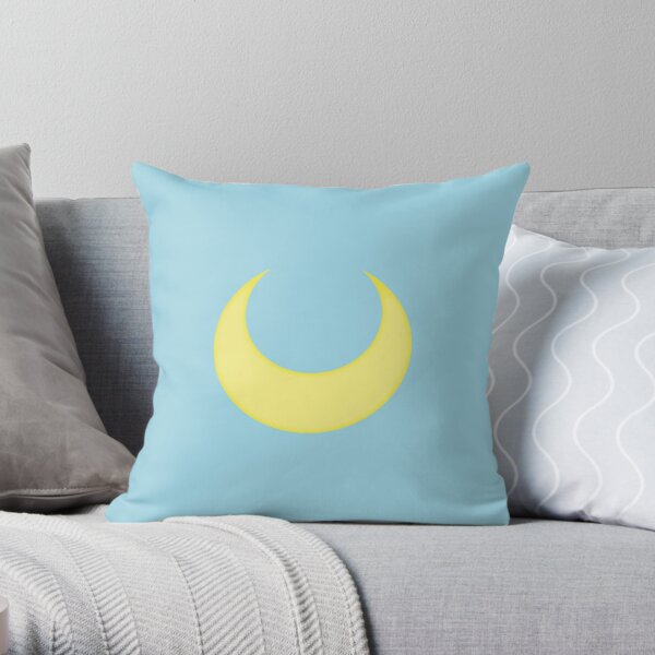 Sailor Moon Symbol | Blue BG Throw Pillow RB2008 product Offical Sailor Moon Merch