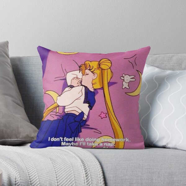 sailor moon aesthetic quote Throw Pillow RB2008 product Offical Sailor Moon Merch